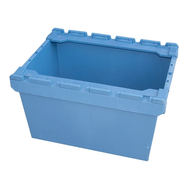 BITO Contenitore riutilizzabile con barra impilabile blu 800x600x453 mm