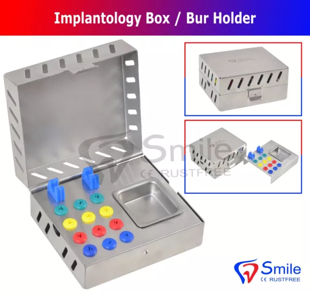 Dental Quirúrgico de Instrumentos Vacía Esterilización Caja Para Implante Tools