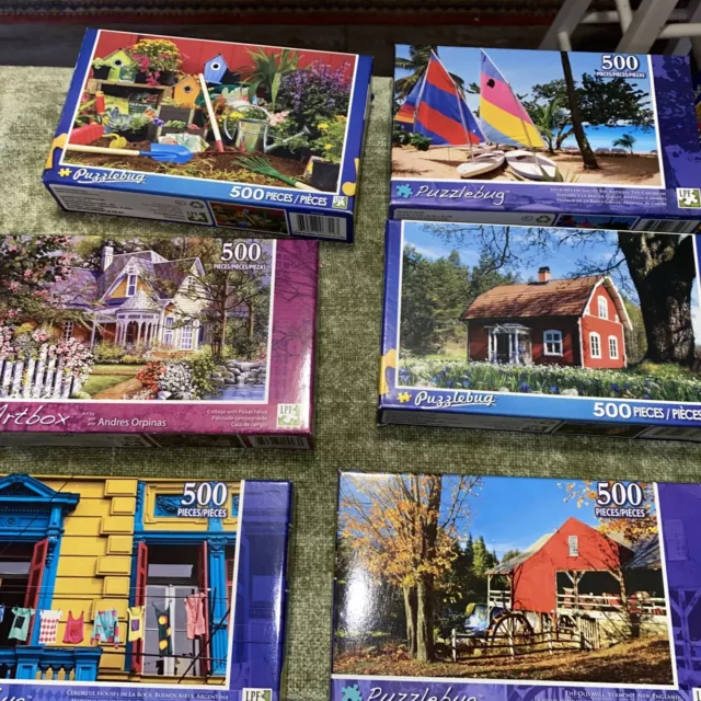JIGSAW PUZZLES 500 Pieces Puzzlebug $3.99 - PicClick