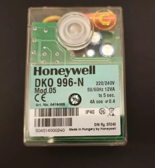 HONEYWELL HOME Boîte de controle DKO 996-N MOD.05 0419005 3