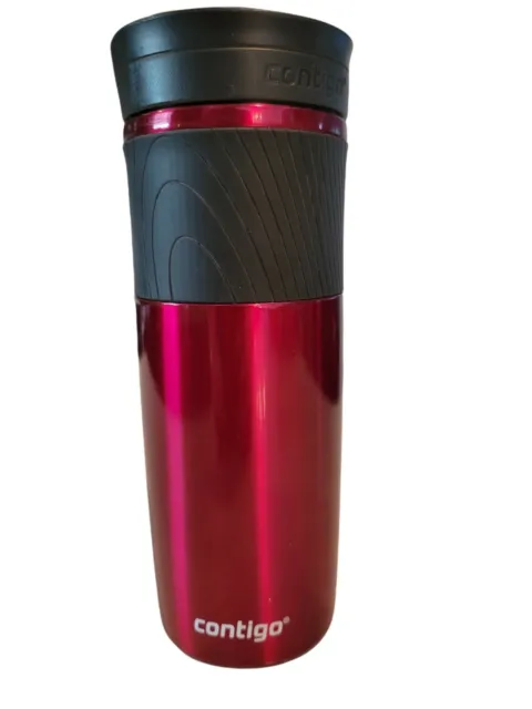 Contigo Red Byron Vacuum Insulated Stainless Steel Travel Mug 16 Oz