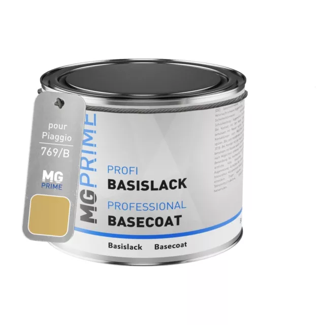 Peinture Voiture pot pour Piaggio 769 B Grigio Plutone Metallic 0,5l