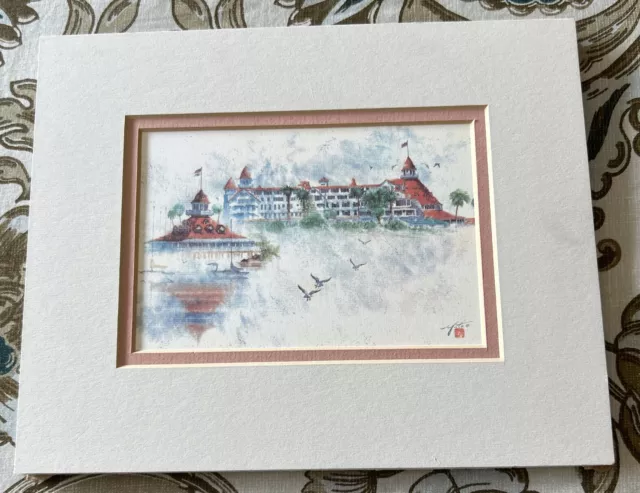 John Yato  Del Coronado  Hotel San Diego Print 8 X 10 No Frame