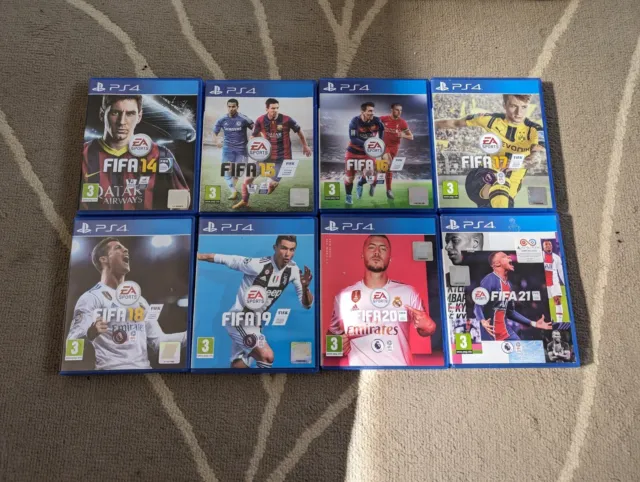 fifa 14-21 job lot bundle 8 game collection ps4 sony playstation