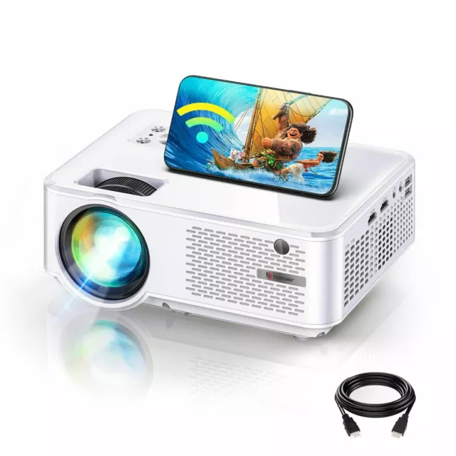 Bomaker Wifi sans Fil Mini- LED Projecteur C9 Home Cinéma 1080P Ios / Android