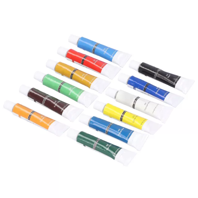 12Pcs 12ml DIY Oil Painting Paints Portable Drawing Pigments Set Accessories ◈