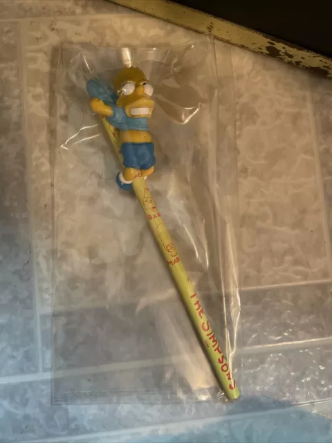 Simpsons 1990 Pencil Huggers pvc figures Unused  Bart Hamilton Gifts