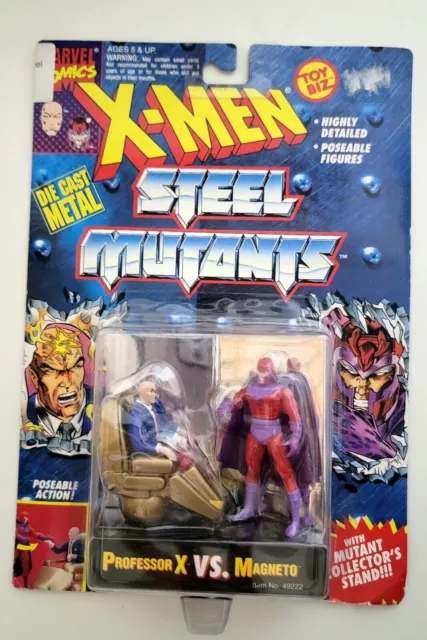 Toybiz Marvel X-Men Steel Mutants Professor X Vs Magneto 1994