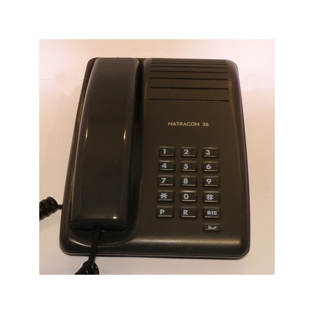 Téléphone Filaire Aastra Matra MC405E, Anthracite Et Bleu, Occasion