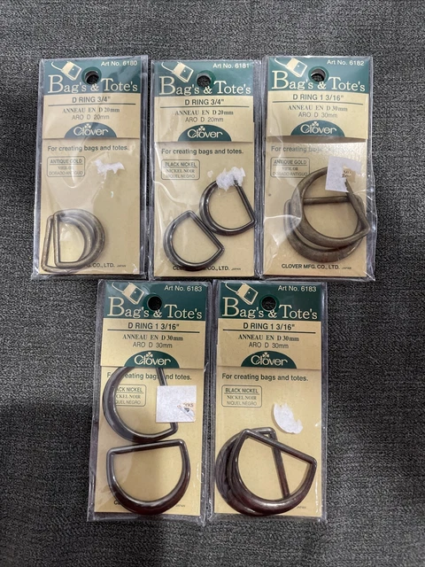 Lote De Anillos D De Trébol Bolsa Y Bolso 6180 6181 6182 6183