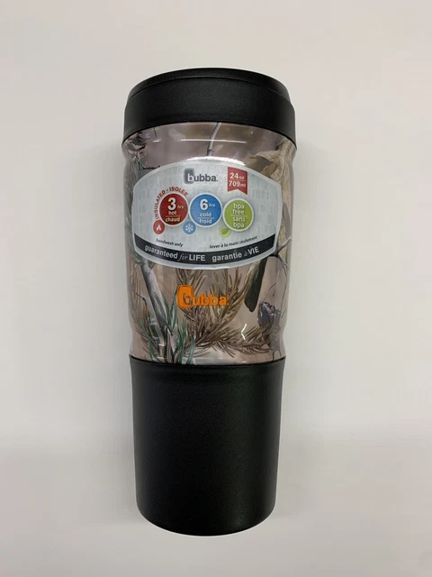Bubba 24oz Insulated Camo Travel Cup No Handle 3 Hrs Hot/6 Hrs Cold-Flawed