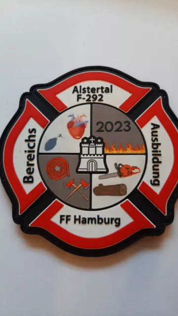 Patch  Rubberpatch Feuerwehr Hamburg