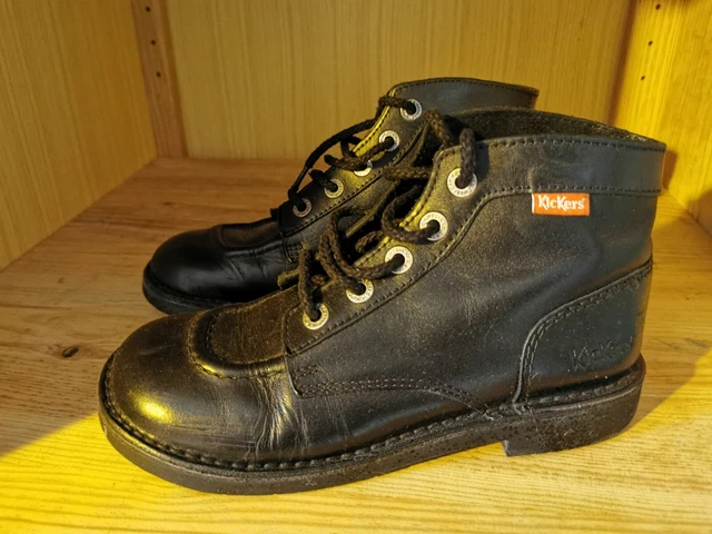 Bottines boots KICKERS Cuir noir pointure 38 EUR