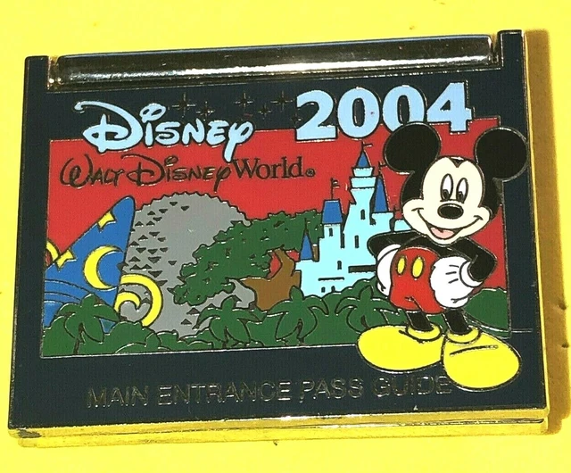 DISNEY CAST EXCLUSIVE Main Entrance Pass Guide W/ Red Mickey Insert Le