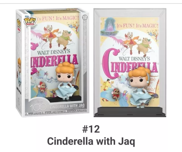 Funko POP Movie Poster Disney - Cinderella With Jaq