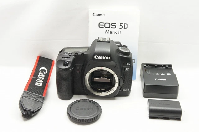 "EXCELLENT" Canon EOS 5D MARK II 21.1MP Digital Camera Black Body Only #230301h