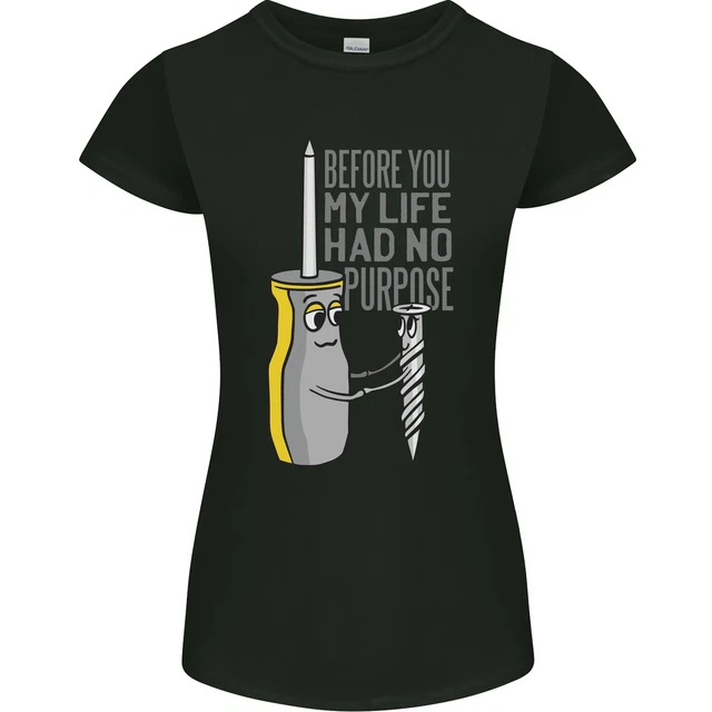 Cacciavite Divertente Carpentiere Electrician Fai da Te Donna Minuta Cut T-Shirt