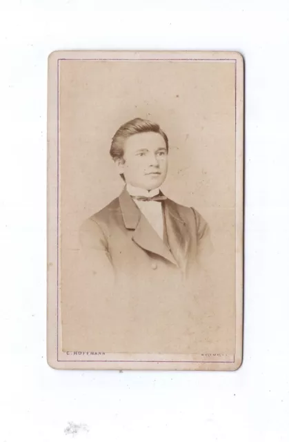 C. Hoffmann CDV Foto Herrenportrait - Erfurt 1870er