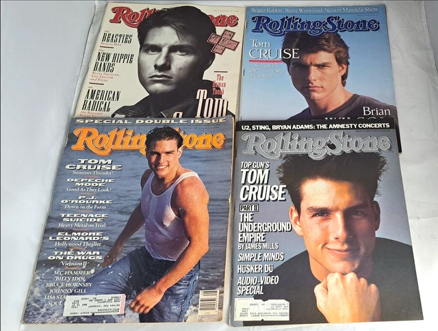 LOT OF 4 Rolling Stone Magazine s Tom Cruise Covers 1986 1991 17 69 lot-of-4-rolling-stone-magazine-s-tom-cruise-covers-1986-1991-17-69