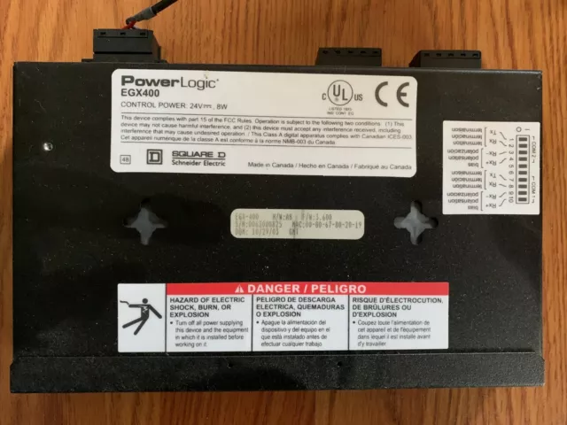 Schneider Electric Square D EGX400 PowerLogic Ethernet Gateway