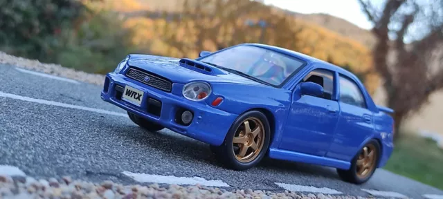 1 24 SUBARU IMPREZA 7 WRX STI voiture miniature collection id e