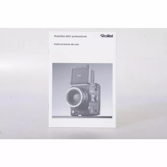 Rollei Rolleiflex 6001 Professional Instrucciones De Uso - Manual En Español