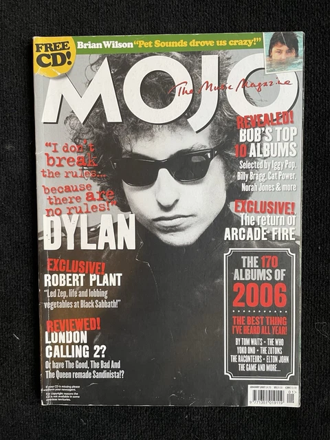 MOJO MAGAZINE JANUARY 2007 Bob Dylan Cover No CD £4.91 - PicClick UK