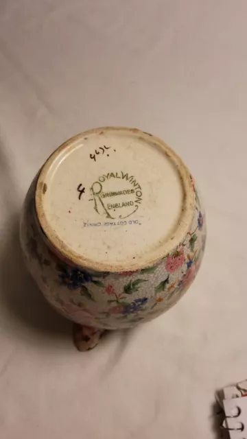 Vintage Royal Winton Creamer  Grimwades England Old Cottage Chintz 5