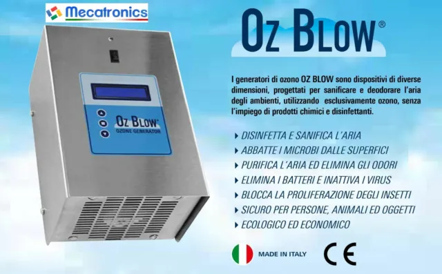 OZONIZZATORE SANIFICATORE OZ BLOW - elimina batteri e virus - Made in Italy  EUR 627,17 - PicClick IT