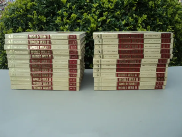 Illustrated World War II Encyclopedia Set Of 24 Volumes Military WW2 1978