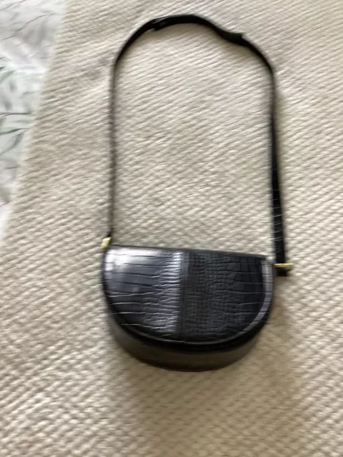 Ladies Black Cross Body Bag From Marks And Spencer