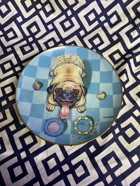 Danbury Mint Feed Me Pug Plate