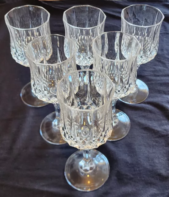 Cristal D'Arques Longchamp Crystal Wine Glasses 150ml Set Of 6