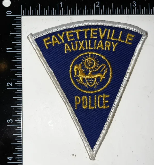 VINTAGE OBSOLETE Arkansas AR Fayetteville Auxiliary Police Department Patch