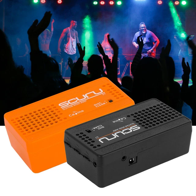 Scuru Mini Amplifier Speaker Portable Bass Amp for Bass Guitar Powerful Sound