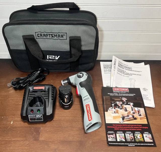 CRAFTSMAN NEXTEC HAMMERHEAD 12V Cordless AutoHammer & Case 60.00