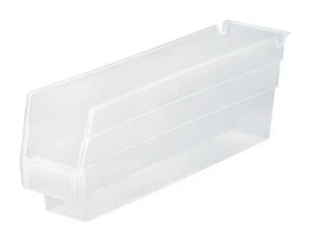 Quantum Storage Systems Qsb100cl Shelf Storage Bin, Clear, Polypropylene, 11
