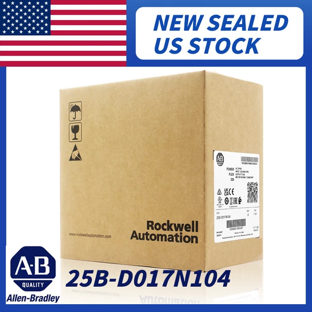 Allen-Bradley PowerFlex 525 25B-D017N104 AC Drive 7.5kw/10HP US STOCK