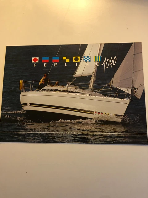 FEELING 1040 PARKIRIE  1986  Bateau Voilier catalogue publicitaire vintage C30