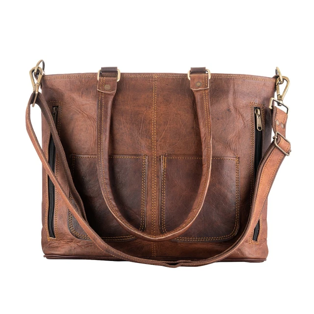 Sac Cabas en Cuir à Main Femme Bandoulière Épaule Bride Messager Décontracté