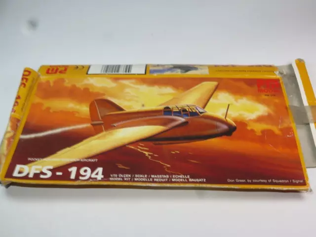 Pm Modèle ( Dinde ) Aircraft Kit 1/72 DFS-194 Expérimentale Scellé