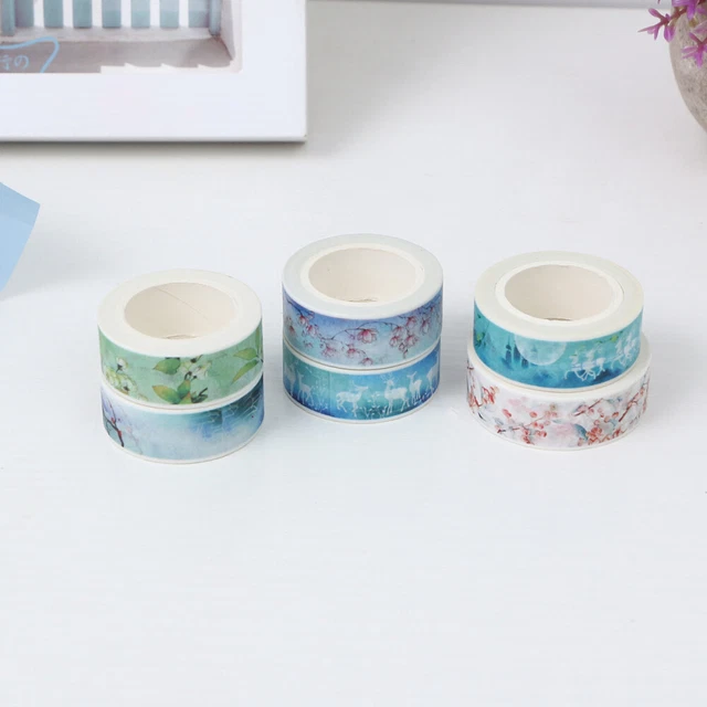 6 Rolls Bande D'album Photo Ruban Washi De Vacances Décor Décorer