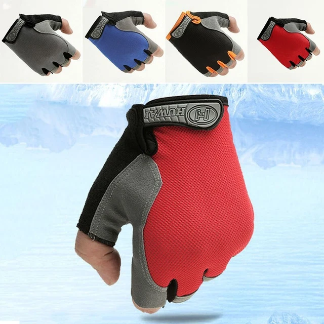 Neu Halbfinger Fahrradhandschuhe Motorrad MTB Fahrrad Sport rutschfest atmungsak