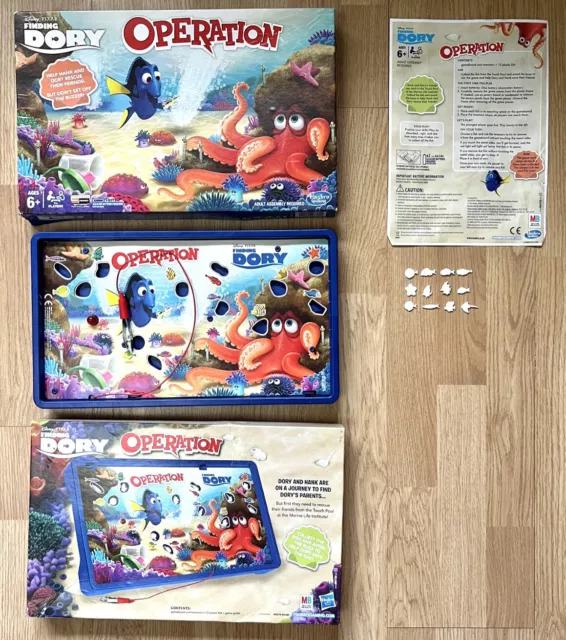Disney Pixar “Finding Dory” Operation Game Complete & Fully Working Hasbro 2015