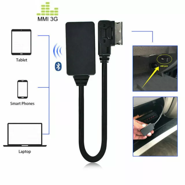 For Audi AUX Audio Cable Adapter AMI MDI Wireless Bluetooth Music Interface New