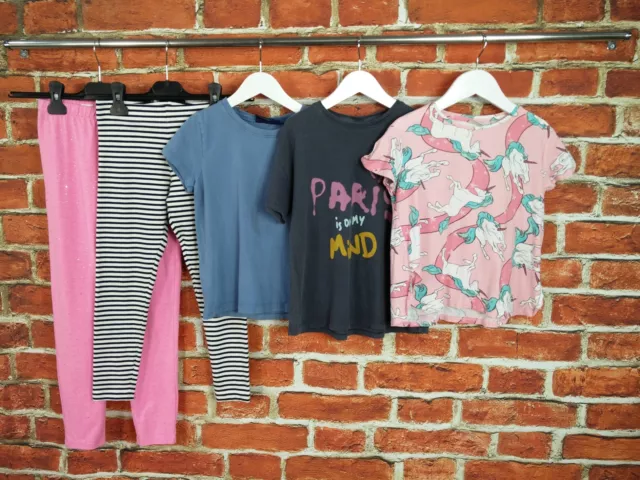 Girls Bundle Age 7-8 Years M&S Gap Zara Boden Leggings T-Shirts Tops Kids 128Cm