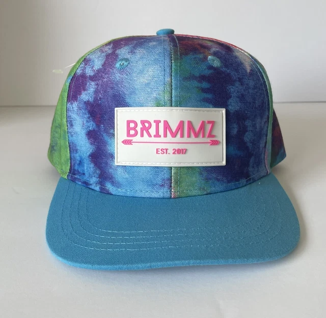 BRIMMZ Tie Dye Snapback Cap Adjustable Hat Ballcap Size L