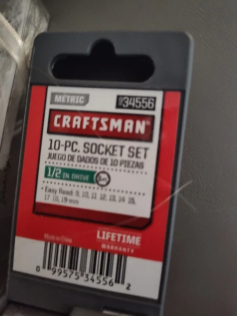 CRAFTSMAN 1/2 DRIVE 6 point metric socket set EUR 24,83 - PicClick IT