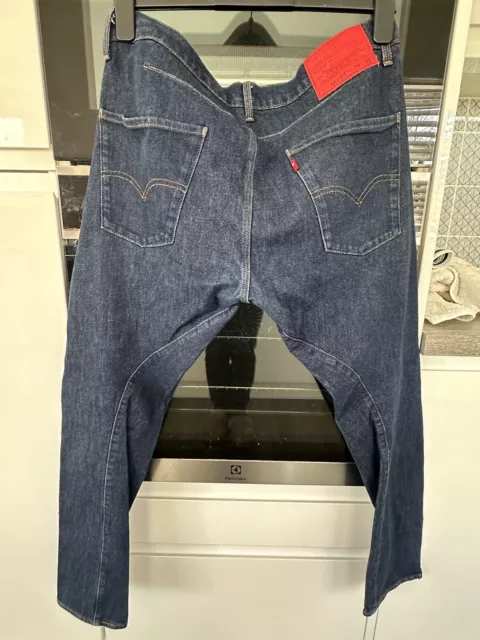 Levis Engineered Jeans LEJ 512 Red Label Twisted Blue Jeans Size W 34/L 32