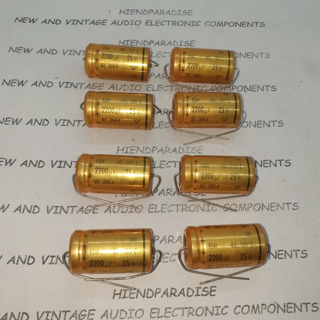 8 Condensatori ROE EKR 47uF 25V 105°C – Long Life, HI-END, NOS - Foto 2